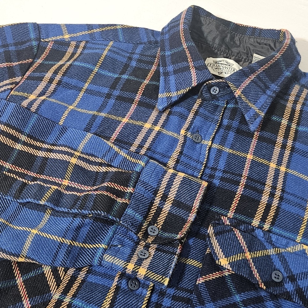 Vintage Fieldmaster Sears Perma Prest Flannel Button Up Shirt‎ M